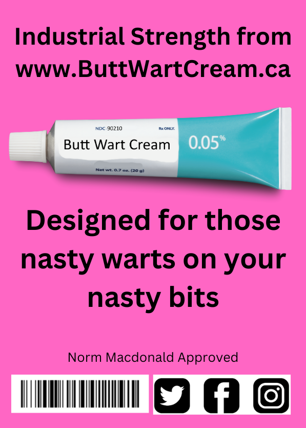 Butt Wart Cream Prank Mailer